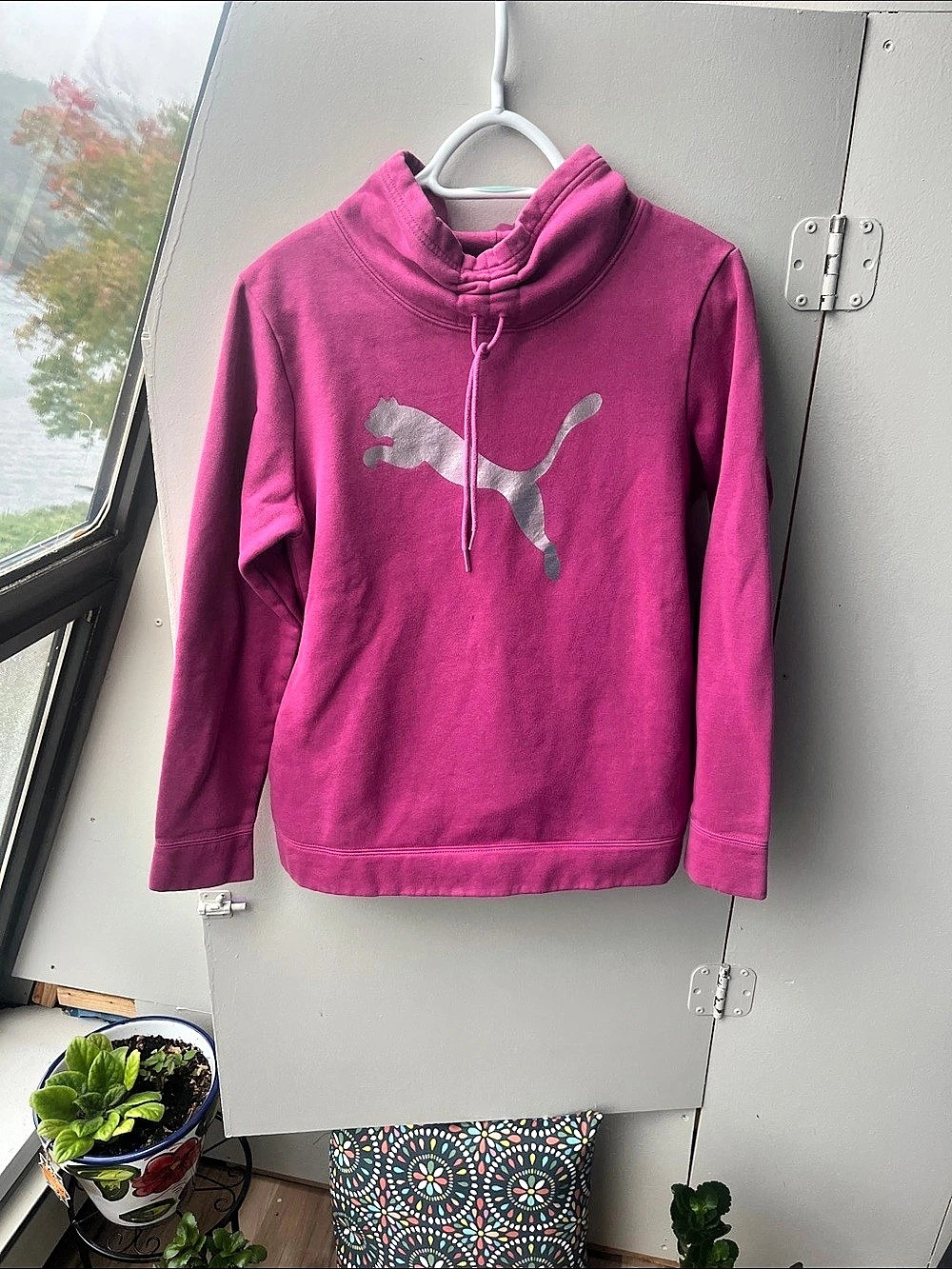 PUMA Pink Pullover Hoodie Like New